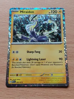 Pokemon Trading Card Game TCG Miraidon McDonald's Promo Card 3/15 2024 - Image 1