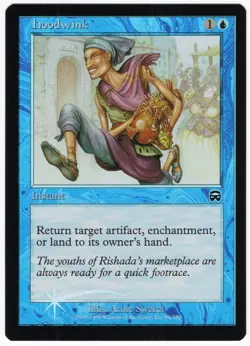 Hoodwink 1999 Mercadian Masques FOIL Blue Common Instant MTG NM AZ1 - Image 1