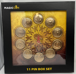 Magic the Gathering MTG MagicCon Chicago Ravnica Guild 11 Pin Box Set New Sealed - Image 1