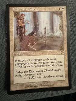 MTG Honor the Fallen NM Mercadian Masques GAIN LIFE - Image 1