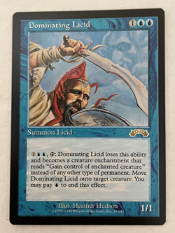 1x Dominating Licid Exodus MTG Magic the Gathering LP - Image 1
