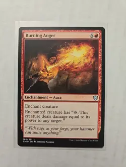 Burning Anger - Commander Legends - LP - Uncommon - Aura - Image 1