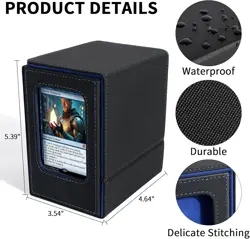 MTG Commander Deck Box, Card Deck Box with Commander Display, Fits 100 Double-Sl - Image 4