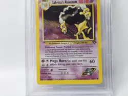 POKEMON GYM CHALLENGE UNLIMITED #16 SABRINAS ALAKAZAM HOLO BGS 9 NICE!!!!!! - Image 4