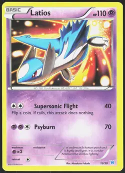 XY Trainer Kit Latios Latios 13/30 Pokemon NM/M - Image 1