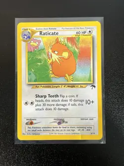 Pokemon Raticate 6/18 Southern Islands 2001 HP - Crease - WotC Promo Vintage - Image 1