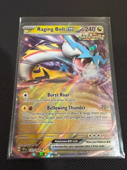 Pokemon TCG Temporal Forces Raging Bolt ex 123/162 Holo 123/162 - Image 1