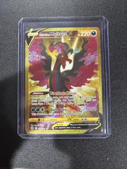 Pokemon Galarian Moltres V Secret Rare Full Art Holo 183/172 Brilliant Stars - Image 1