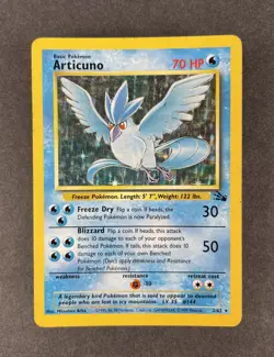 Pokemon TCG Articuno Fossil 2 Holo Unlimited Holo Rare - Image 1
