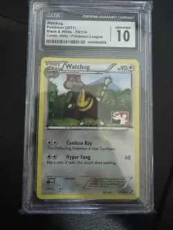 WATCHDOG - Pokemon TCG 79/114 Black & White Crosshatch League Holo Promo -CGC 10 - Image 1