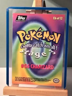 Charizard E6 of 12 Movie Edition #06 Topps 1999 Black Logo Pokemon - Image 2
