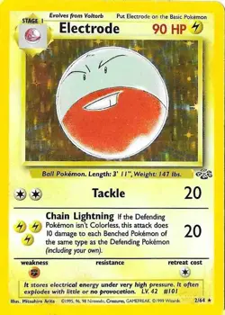 Pokemon TCG Electrode Jungle 2/64 Holo Rare - Image 1