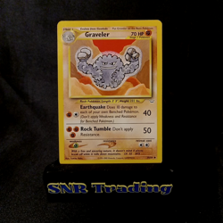 Pokemon Lot 5 Brock's Geodude Graveler Gym Heroes Gym Challenge Neo WOTC TCG - Image 4