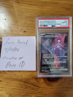 Pokemon 2025 Team Rocket's Mewtwo ex 231/182 SIR Destined Rivals GEM MINT PSA 10 - Image 1