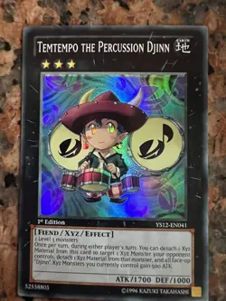 Yu-Gi-Oh! Temtempo the Percussion Djinn YS12-EN041 Super Rare 1st Edition - Image 1