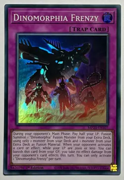 Dinomorphia Frenzy MP23-EN107 (NM) Super Rare 1st Edition Yu-Gi-Oh! TCG - Image 1