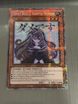 Yugioh TCG Ghost Belle & Haunted Mansion Starlight Rare RA05-EN092 1st EditionNM - Image 1