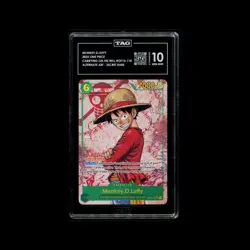 One Piece CCG Monkey.D.Luffy SEC Alt Art OP13-118 TAG 10 Gem Mint - 974/1000!! - Image 1