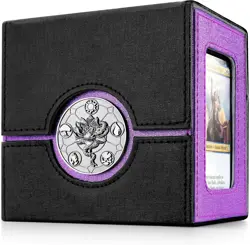 Kabinka Commander Deck Box for MTG with Metal Emblem, Card Deck Box with Dice Tr - Image 1