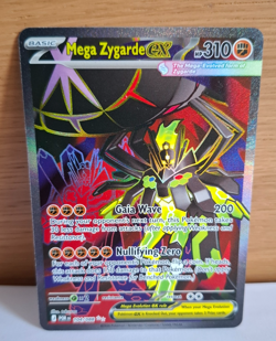 Mega Zygarde EX 104/088 ME03 Pokemon Card Perfect Order Ultra Rare Holo TCG - Image 1