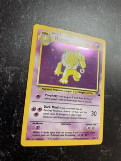 Hypno Fossil Set Pokemon Card 8/62 Near Mint 1999 - Image 2