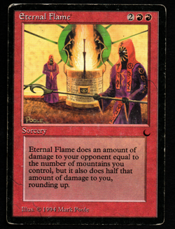MRM ENGLISH Eternal Flame Played MTG Magic THE DARK - Image 1