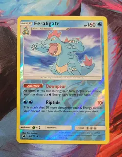 Pokemon TCG Card, Feraligatr - 24/70 Dragon Majesty - Reverse Holo - Image 1