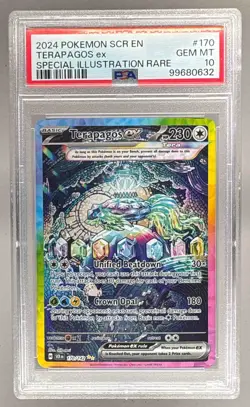2024 Pokemon Stellar Crown 170 Terapagos ex SIR PSA 10 99680632 - Image 1