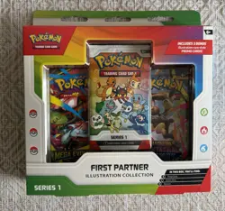 Pokemon TCG First Partner Illustration Collection Series 1 New Sealed - Image 1