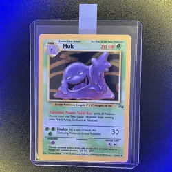🔥 Muk 13/62 🔥 Original Holo Rare Fossil Set Pokemon Card WOTC TCG 1999 - Image 1