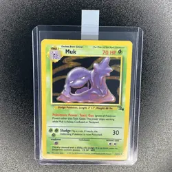 🔥 Muk 13/62 🔥 Original Holo Rare Fossil Set Pokemon Card WOTC TCG 1999 - Image 2