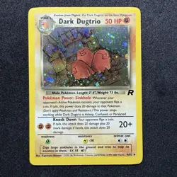 Dark Dugtrio 6/82 Team Rocket Unlimited Holo WotC Vintage Pokemon TCG - Image 1
