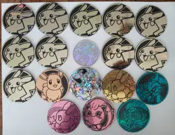 Pokemon TCG Coin Lot of 18 Different Coins. Including Metal Charizard - Image 1