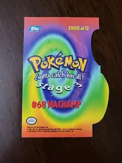 MP! 2000 Pokemon Topps TV Series 3 Die Cut Machamp EV012 Of 12 - Image 5