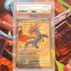 Pokemon TCG Salamence ex Holo Sv09 Journey Together 187/159 PSA 10 - Image 1
