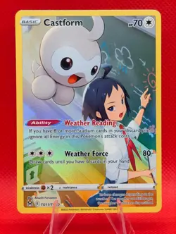 CASTFORM TG11/TG30 HOLO LOST ORIGIN TRAINER GALLERY POKEMON NM/M CASTFORM - Image 1