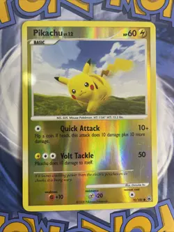Pikachu 70/100 Majestic Dawn Reverse Holo 2008 Pokemon Card LP - Image 1