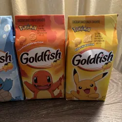Pokemon Goldfish Crackers Lot Of 4 Ltd Squirtle Pikachu Bulbasaur Charmander - Image 3