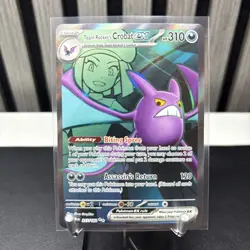 Pokemon TCG Team Rocket Crobat Ex 217/182 Destined Rivals Full Art Ultra Rare NM - Image 2