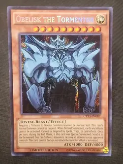 Yu-Gi-Oh Obelisk the Tormentor CT13-EN002 Secret Rare Card 2016 Mega Tin Edition - Image 1