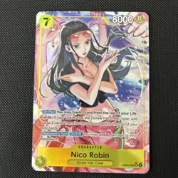 One Piece Nico Robin #EB03-055 SR Alternate Art AA English Heroines edition - Image 1