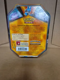 Empty Pokemon TCG: Sword & Shield V Tin Lucario Card 027/073 Champions Path Incl - Image 4