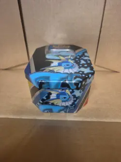 Empty Pokemon TCG: Sword & Shield V Tin Vaporeon SWSH150 Black Star Promo Card - Image 4