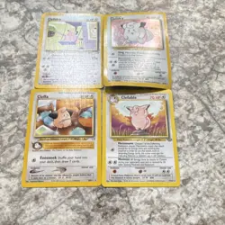 Pokemon TCG Neo Genesis Jungle 4 Card Lot - Clefairy, Cleffa, Clefable - Image 2