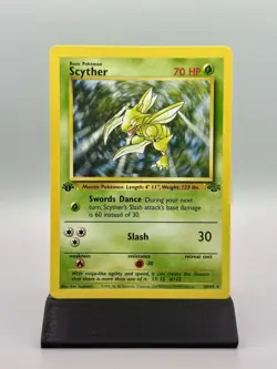 Scyther 1st Edition 26/64 Jungle LP - Pokemon TCG Card Rare Non-Holo - Image 1