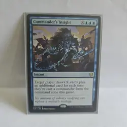 Commander's Insight - Commander 2021 - Rare Blue Instant - MTG - Image 1