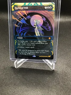 Force of Will Borderless Foil STA #019 MTG Strixhaven Mystical Archive NP - Image 1