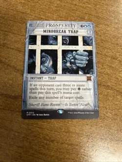 Mindbreak Trap Outlaws of Thunder Junction: Breaking News Regular NM-M Unplayed - Image 1