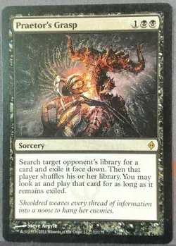 Praetor's Grasp New Phyrexia Regular 71/175 NM8/LP7 - Image 1