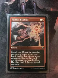 MTG Reckless Handling FOIL Etched March of the Machines: Aftermath MAT 0119 NM - Image 1